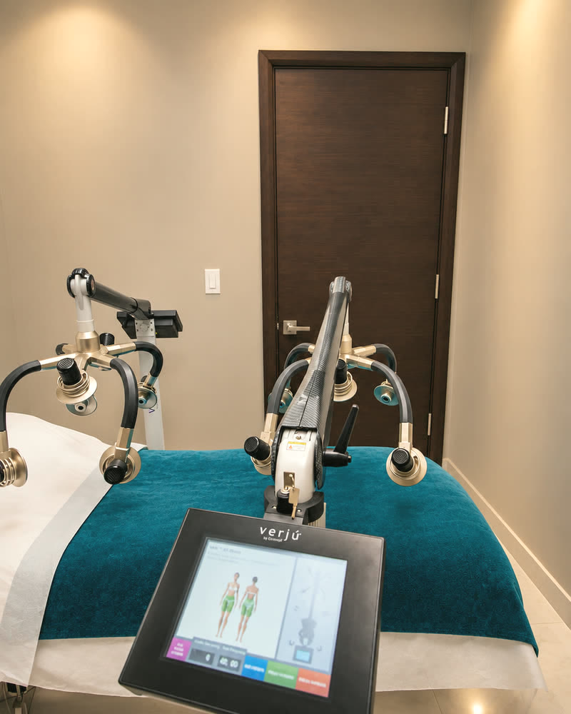 The Verju body contouring room at Qua